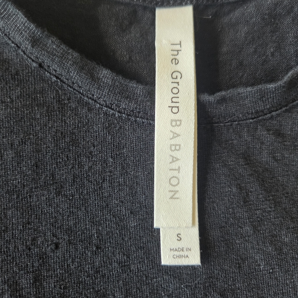 4/$20 Babaton Black Crew Neck Tee - Picture 2 of 5